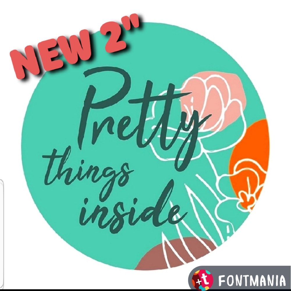 50 2" Pretty Things Inside Sticker … - Picture 5 of 9